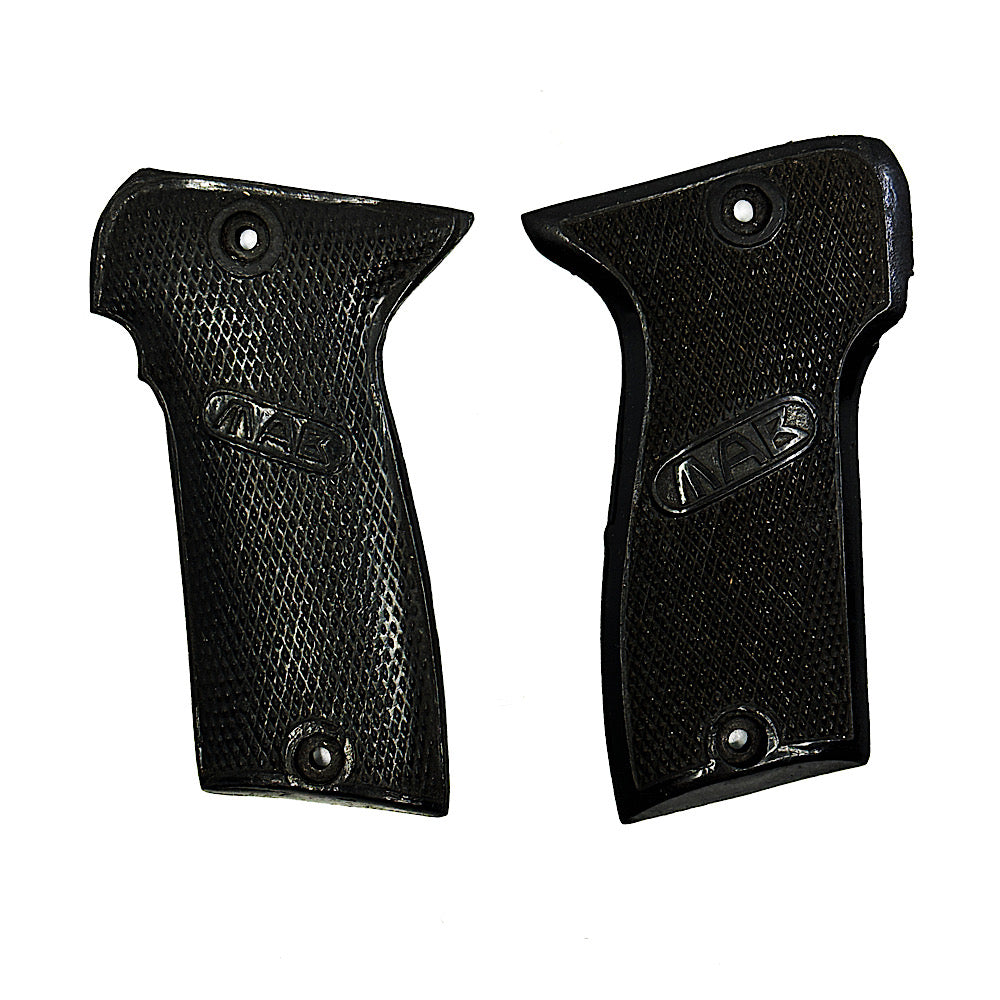 M.A.B. Mod B Semi Auto Pistol R &amp; L Grip pair - Canada Brass - 