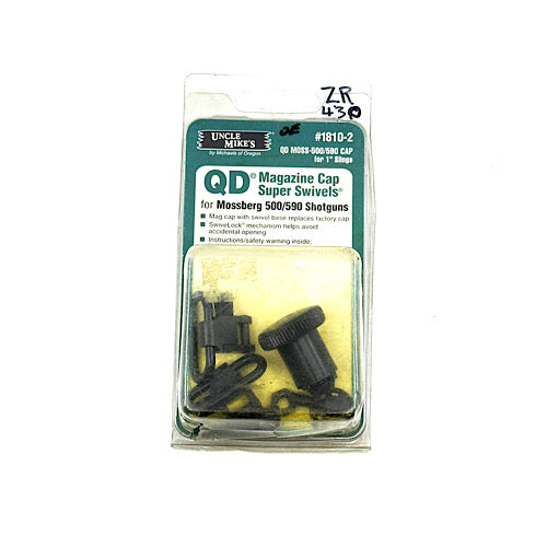 1810-2 Uncle Mikes Super Swivel  Set with Magazine Cap for Mossberg 500/590 Shotguns