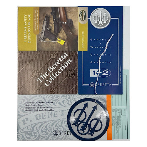 5 Beretta Owner&#39;s manual and one hang tag