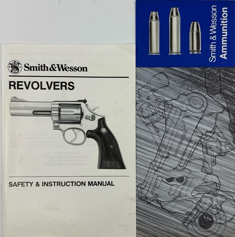 Smith &amp; Wesson Revolvers owner&#39;s manual (1990) with S&amp;W Amo Catalog